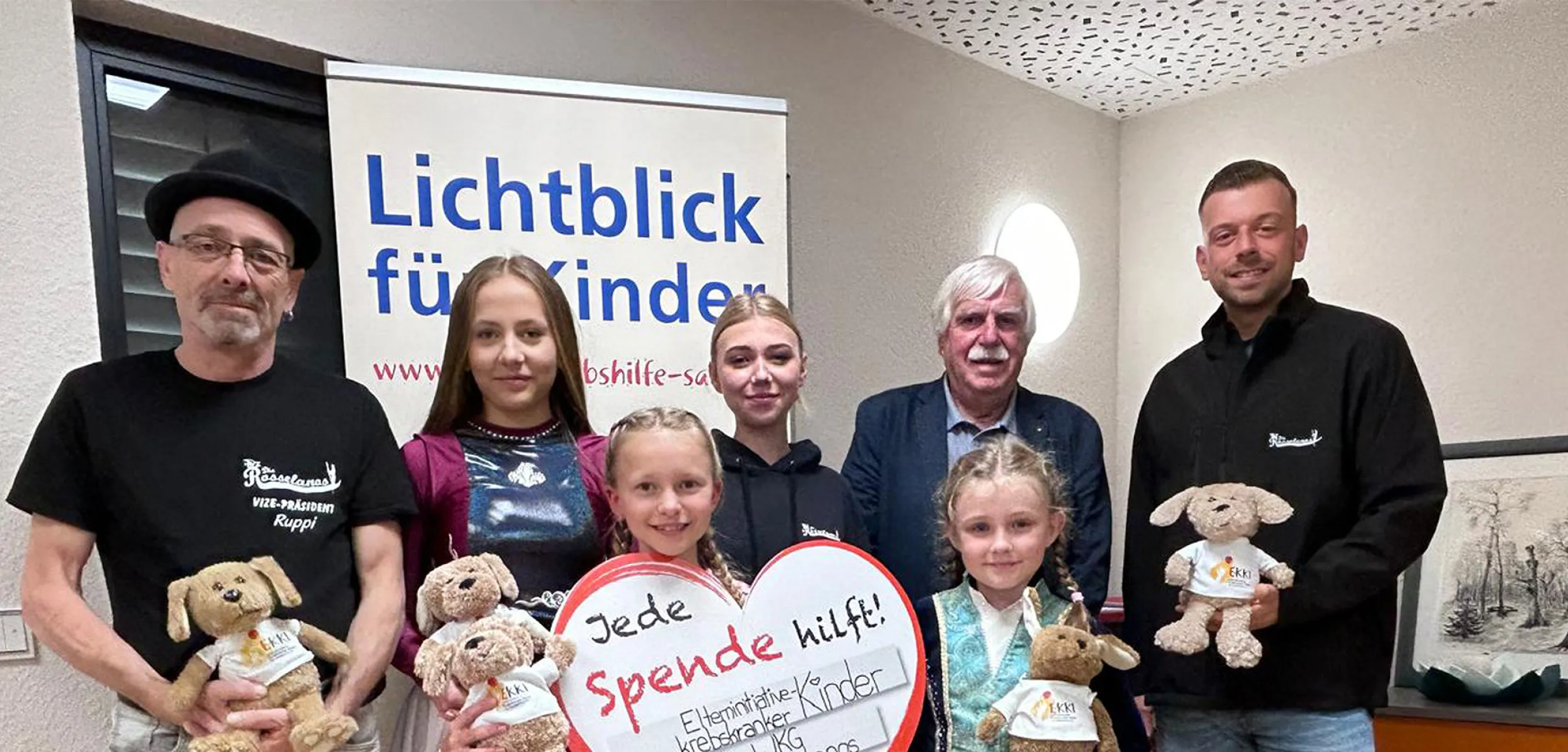 Die WKG Die Rosselanos 1955 e.V ist auf dem Weg nach Homburg zur Elterninitiative krebskranker Kinder.