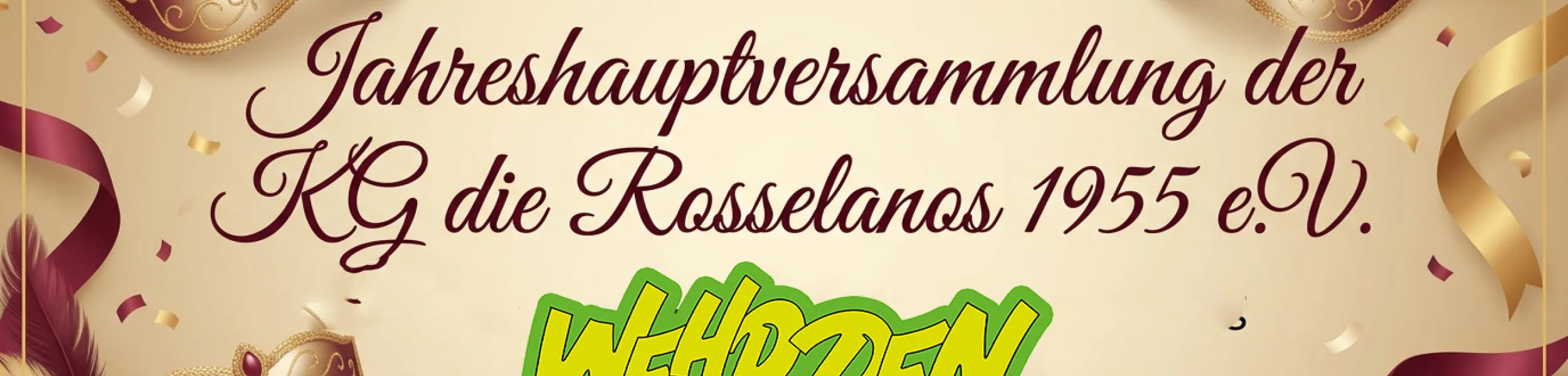 Headerimage - Jahreshauptversammlung