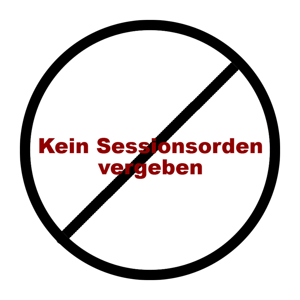 2023 - Kein Sessionsorden vergeben